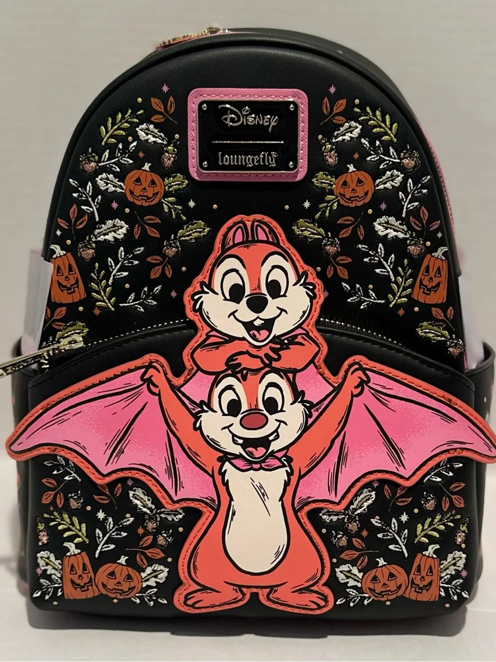 Loungefly Disney NWT Chip & Dale Bat Mini Backpack